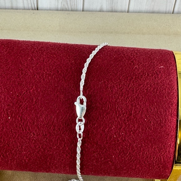 Sterling Silver 30 Inch Rope Chain Necklace - Picture 8 of 8